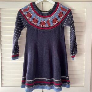 Hanna Andersson Wool Dress 120 6-7